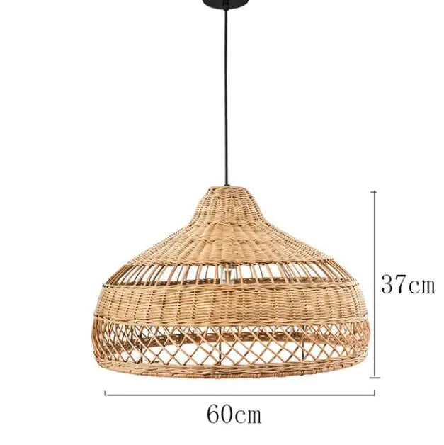 Bamboo Rattan Modern Pendant Light