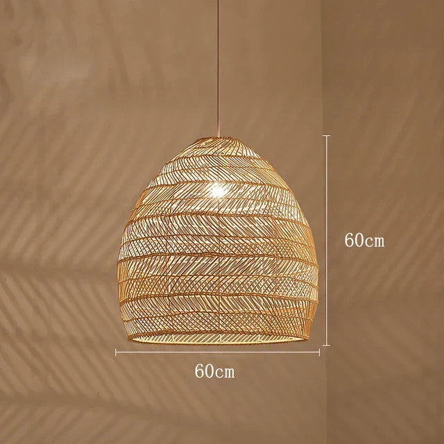 Bamboo Rattan Modern Pendant Light