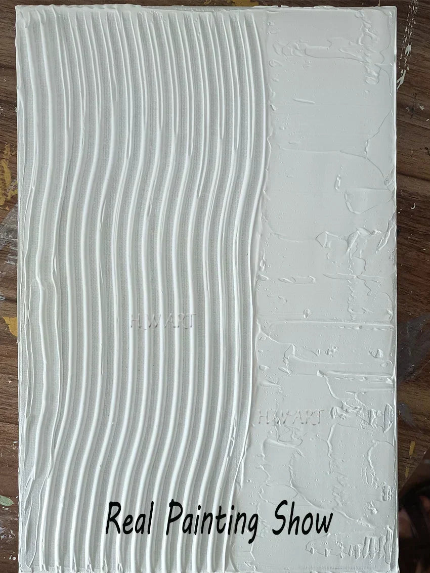 Contemporary Hand-Painted Abstract Line Paintings