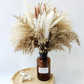 Natural Pampas & Dried Flowers Bouquet - 80pcs