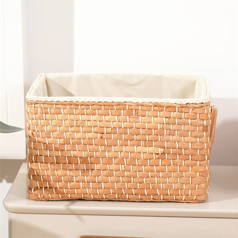 Lined Woven Storage Baskets