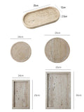 Minimalism Travertine Stone Vanity Tray