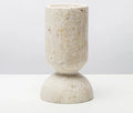 Cylindrical Stone Statues & Candle Holders