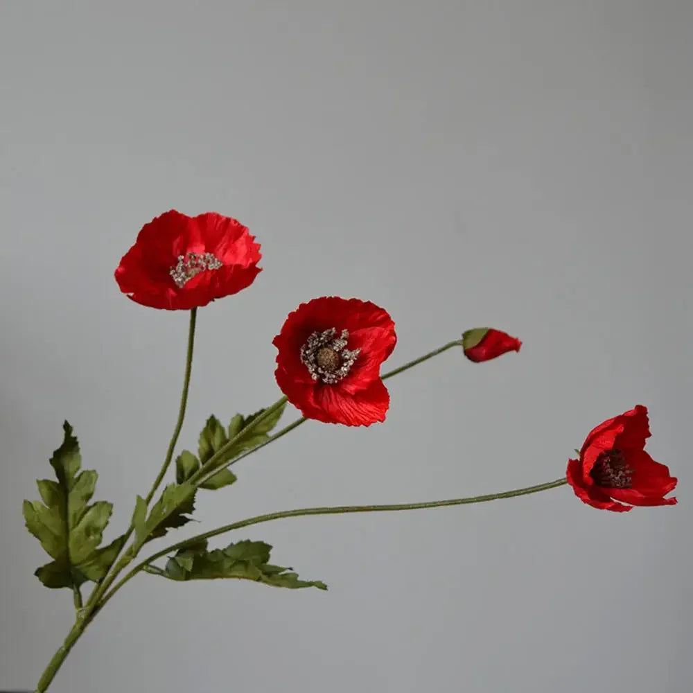 Artificial Poppy Silk Flowers
