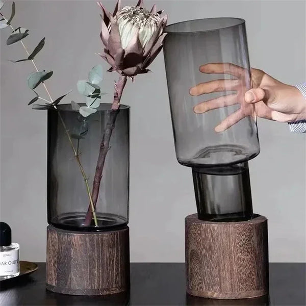 Wooden European Vase